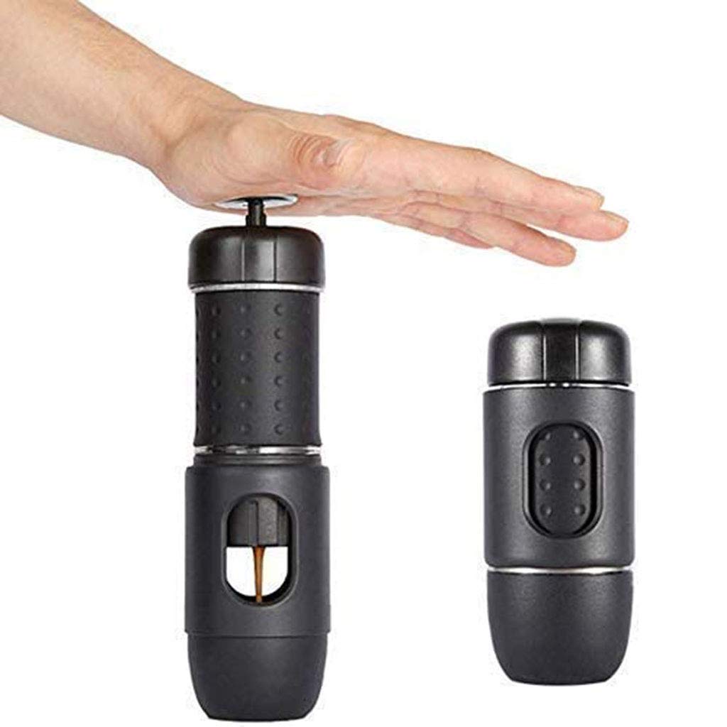 Cafetera portátil, máquina de café expreso Manual Plegable Compatible con cápsulas Nespresso de café molido para Viajes en casa, Oficina, Camping al Aire Libre (Color: A) (A) Interesting