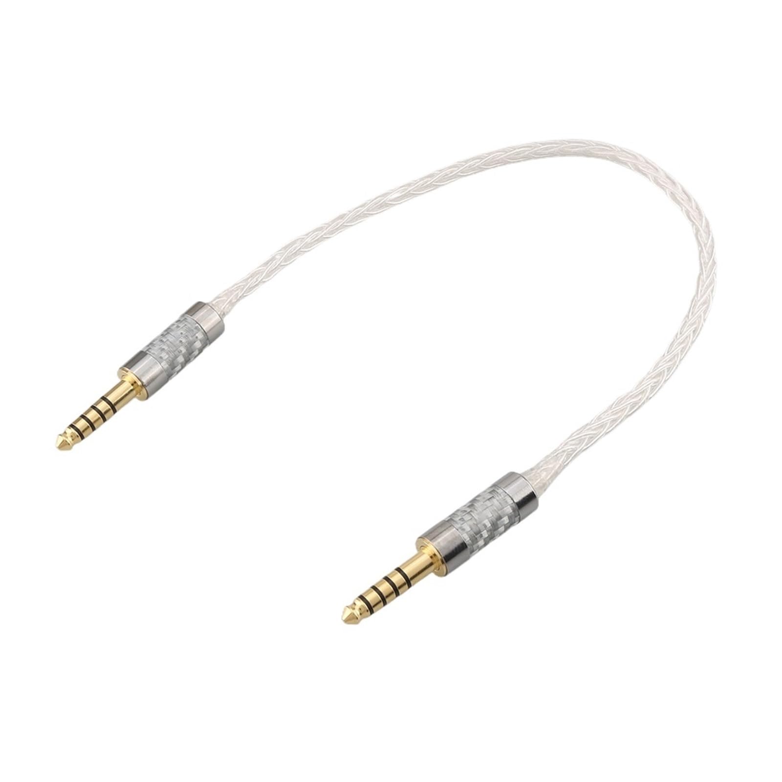 Cavo audio a 8 core in argento puro 4.4 bilanciato maschio a 4,4 mm (Size : 10cm)