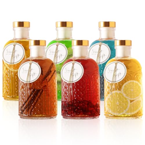 TRIFOLIC Clear Glass Bottles - 7 oz Pack of 6