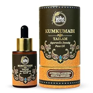 Kumkumadi Tailam 30 ml | An Ayurvedic Beauty Face Oil | Miraculous Beauty Night Serum for Brighter, Glowing & Younger Looking Skin with Turmeric, Saffron & Indian Lotus