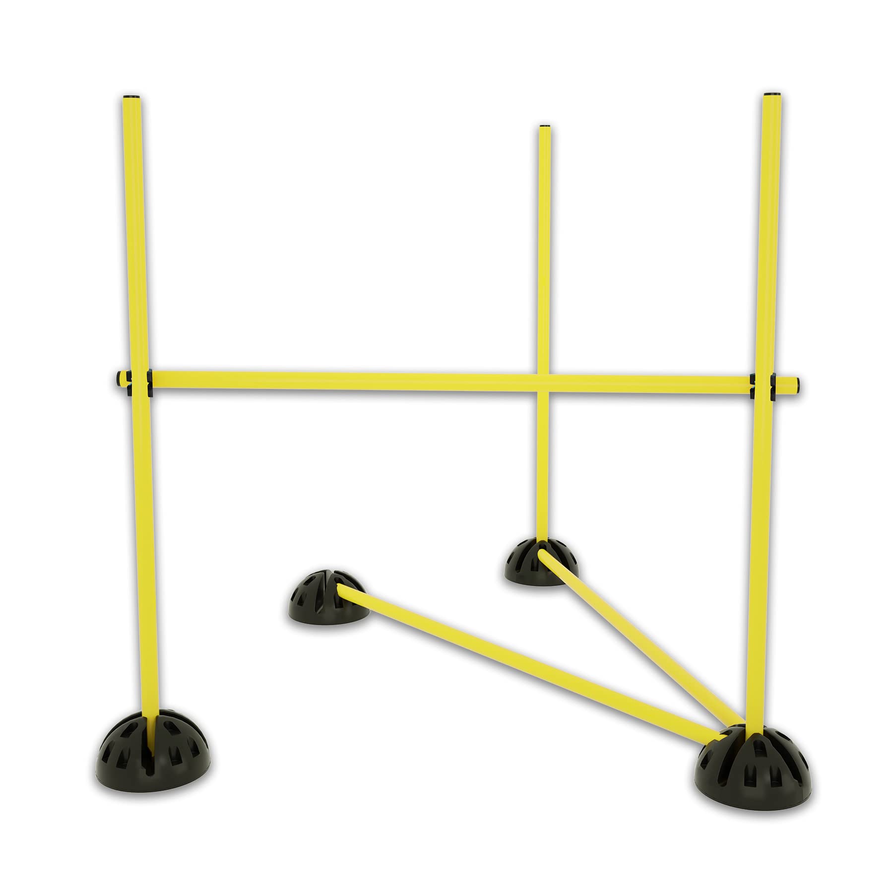Froadp Behendigheid Springen Horden Set voor Voetbal In Hoogteverstelbare Sport Horde Set Multifunctionele Snelheid Coördinatie Voetbal Training Set voor Springen Kracht Behendigheid (Geel