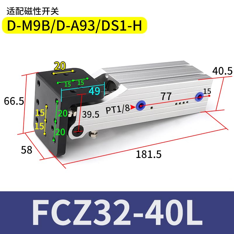 hrm様 Amazon.com: 1pc Pneumatic Lever Cylinder Manipulator