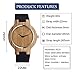 Unendlich U-Moda Reloj de Madera de Bambú para Mujer y Hombre Reloj de Cuarzo con la Correa de Cuero Genuino Idea Regalo Navidad Pareja Diseño Árbol de la Vida Imagen de Unendlich U-Moda Reloj de Madera de Bambú para Mujer y Hombre Reloj de Cuarzo con la Correa de Cuero Genuino Idea Regalo Navidad Pareja Diseño Árbol de la Vida