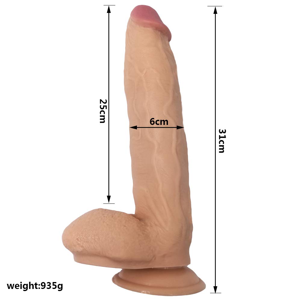 Realistischer Strap-on XXL Dildo mit Einstellbar Harness, 31cm Super Gro  Umschnalldildo Analdildo Lesben Hschen Penis Masturbator Extrem Sex SM  Erotik Sexspielzeug fr Frauen Und Lesben,Flesh : Amazon.de: Drogerie &  Krperpflege