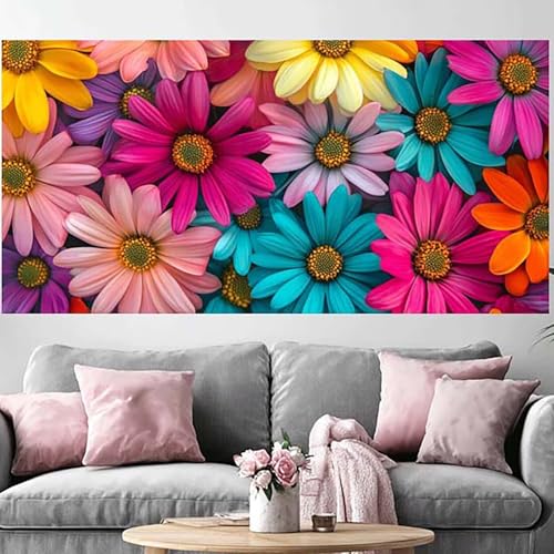 DIY Peinture Diamant Fleur 5D Grand Format Adulte et broderie point de croix