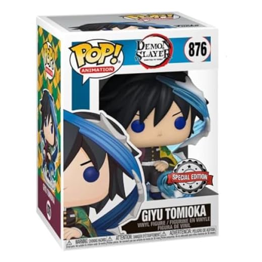 Funko Pop! Animation: Demon Slater - Giyu Tomioka - Demon Slayer - Guardianes de la Noche - Figura de Vinilo Coleccionable - Idea de Regalo - Mercancia Oficial - Juguetes para Niños y Adultos