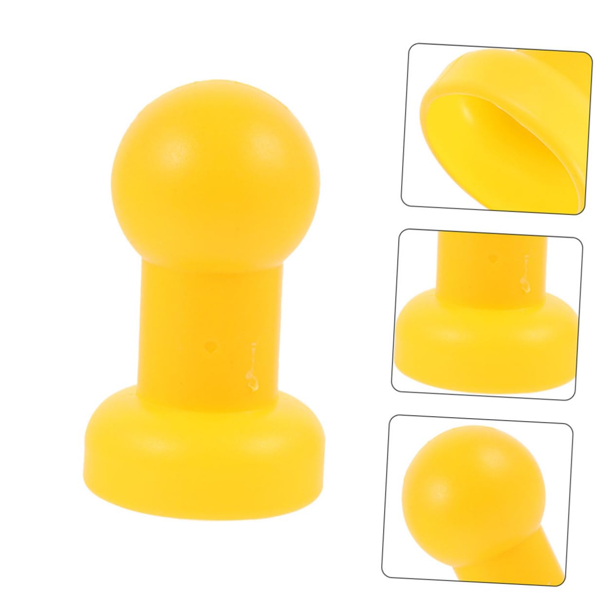 Ciieeo 8 Pezzi Copri Pali per Trampolino in Plastica Gialla Resistente, Tappi Terminali per Rete di Sicurezza, per Installazione e Riparazione del Tappeto Elastico
