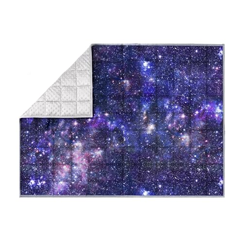 Solfres 5lbs Weighted Blanket 36 x 41" Stars Universe