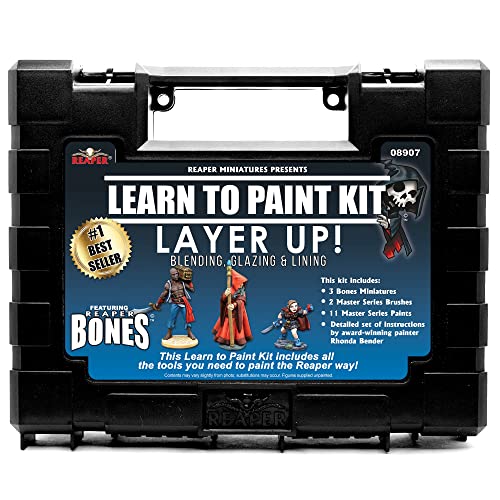 Reaper: 08907 - Learn to Paint: Layer Up! Bones Paint Set #1