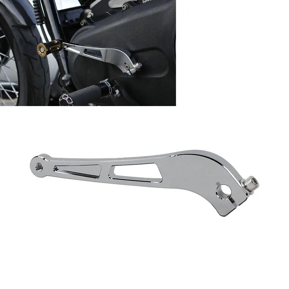 Palanca de cambios cromada para motocicleta para Dyna, para Street, para Fat Bob, para Wide Super Glide (1991-2017) Palanca de cambios plegable para motocicleta
