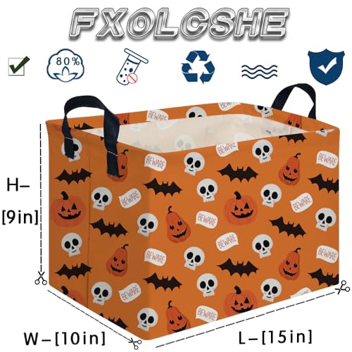 Image of Halloween Ghost thriller basket,Empty Halloween basket,Horror and thriller decor,Trick or Treat Box for Boys and Girls,Horror decor(Bat pumpkin)