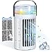 Condizionatore Portatile,Hommie 5 in 1 Raffreddatore D'aria con Tre Velocità del Vento e 7 Colori,450 ml Cooler Ventilatore,Adatto per Ufficio/Dormitorio/Cucina/Camera da Letto/Campeggio