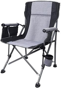 Portable High-Back Outdoor Folding Chair for Camping, Fishing, and Beach Activities