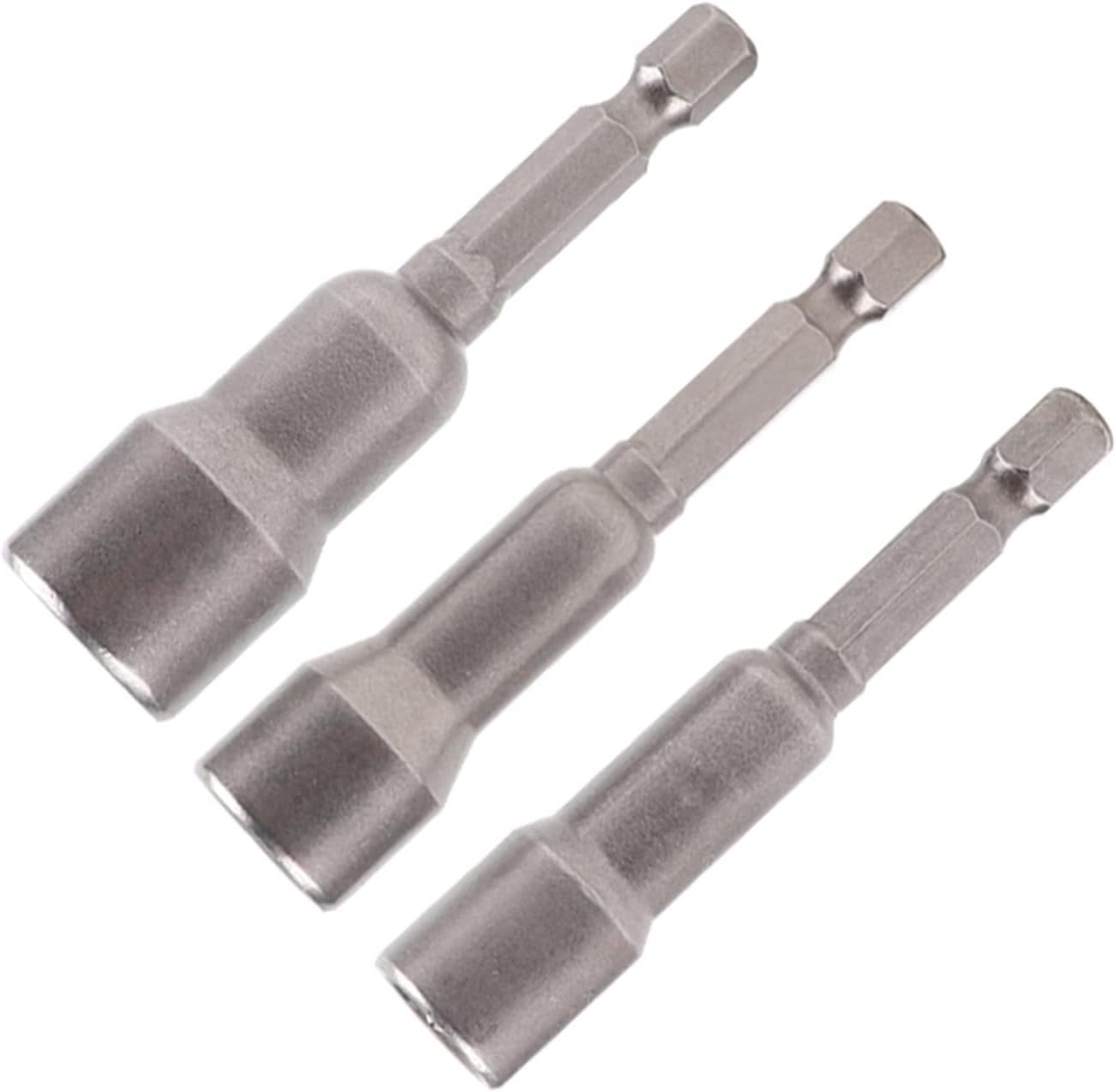 3Pcs Screwdriver Socket Wrench Specification 8mm 10mm 12mm Strong Magnetism Hex Sleeve Nozzles Nut Driver for Power Tool Socket Sockets