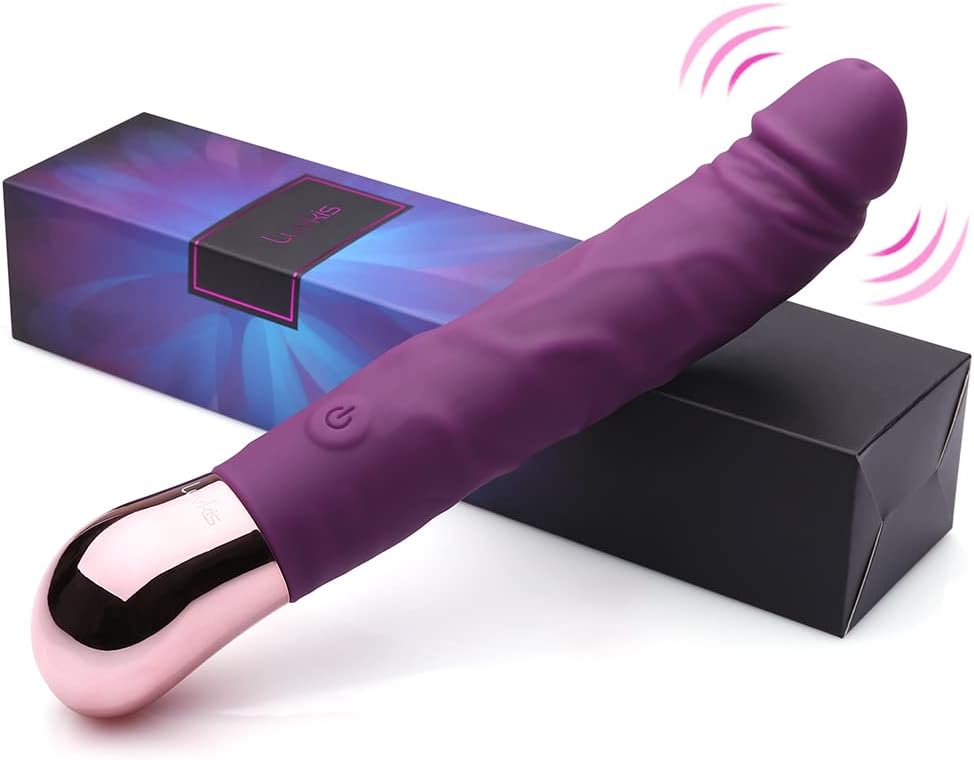Rechargeable Realistic Dildo Vibrator for Women,G-Spot & Clitoral Stimulation with 10 Vibration Modes Adult Sex Toy for Couples Women (Upgraded)