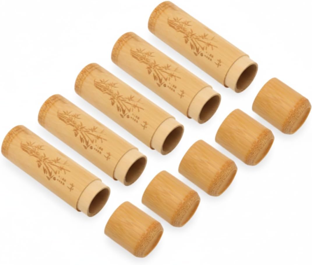 5pcs Wood Scattering Cremation Small Urns Set, Mini Spreading Cremation Tube Urn for Pet Dog Cat Ashes, 4.7x1.2x1.2in Pet Cremation Ashes Container