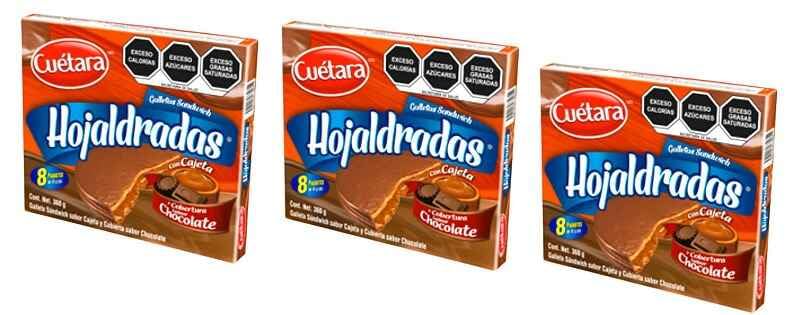 3 x puff pastry hojaldradas ciasteczka z czekoladą i kajetą, 3 x 360 g opakowań