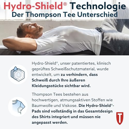 Men's Sweatproof Undershirt - Cotton V Neck - Original Fit - with Sweat Pads2