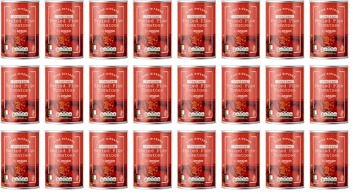 Image of by Amazon Plum Peeled Tomatoes, 400g, Pack of 24