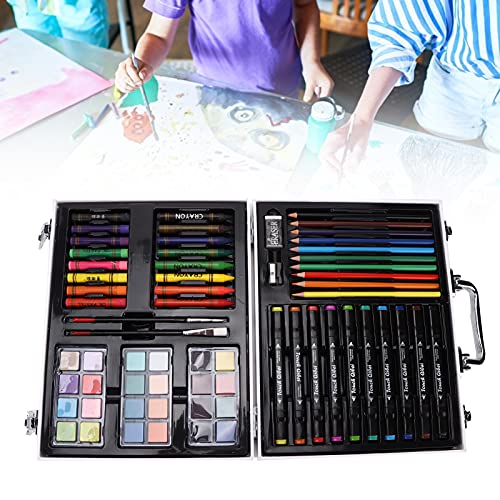 Kit de ferramentas de pintura, kit de desenho infantil, suprimentos de arte para crianças, conjunto