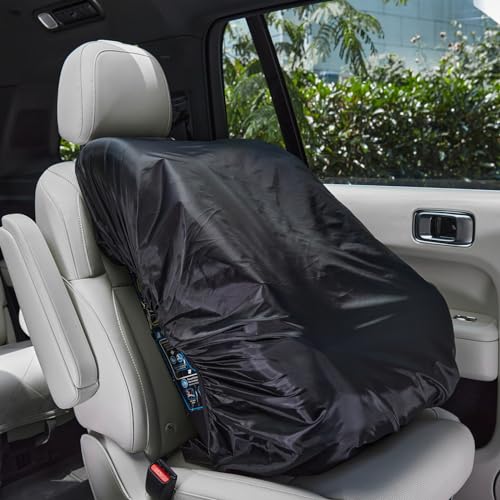 Image of Car Seat Cover for Air Travel, Car Seat Travel Bag for Gate Check, Sun Shade, Waterproof, Dustproof & Abrasionproof, Covers and Blocks Out Heat & Sun| Baby Travel Accessories (Black)