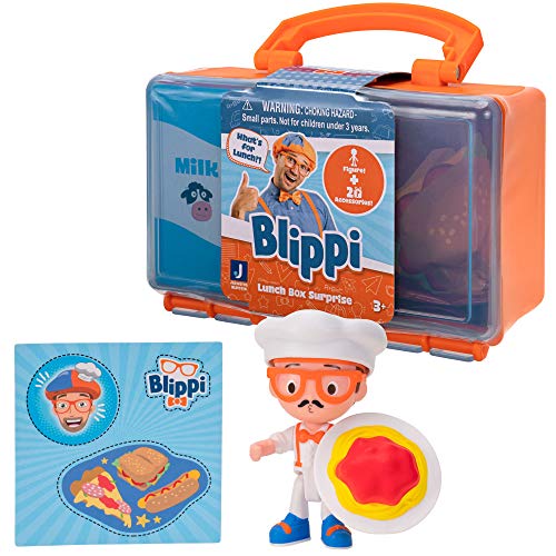 Blippi Toy Lunch Box 2 Pack, Chef And Zookeeper 2.5 Inch Minis Inside - Children’s Toys #TOP2