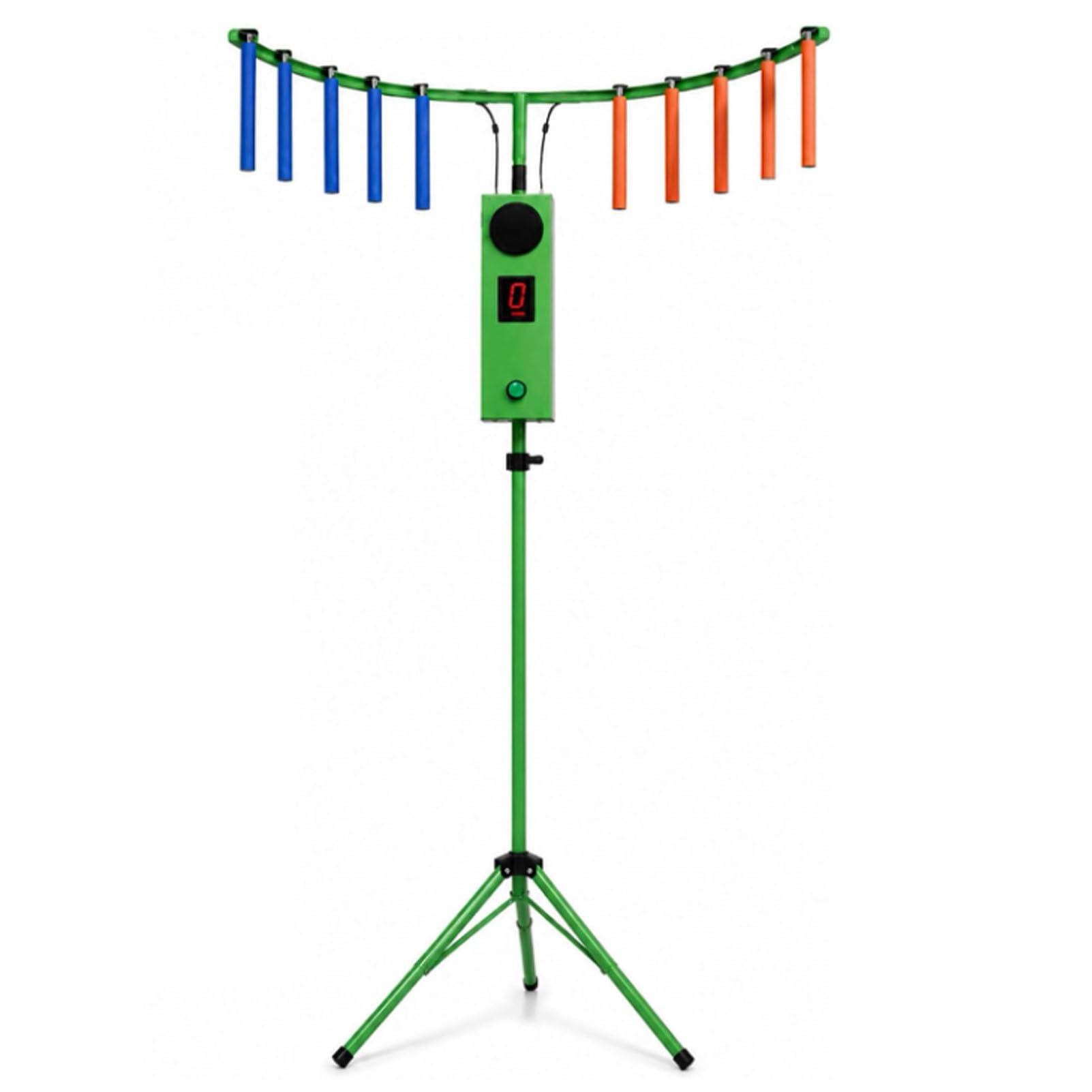Oiyekntd Reflex Stick Challenge Game, Adjustable Speed Hand-Eye Coordination Trainer Arcade Machine for Parties, Family Nights & Commercial Use, LED Light & Music Reaction Green