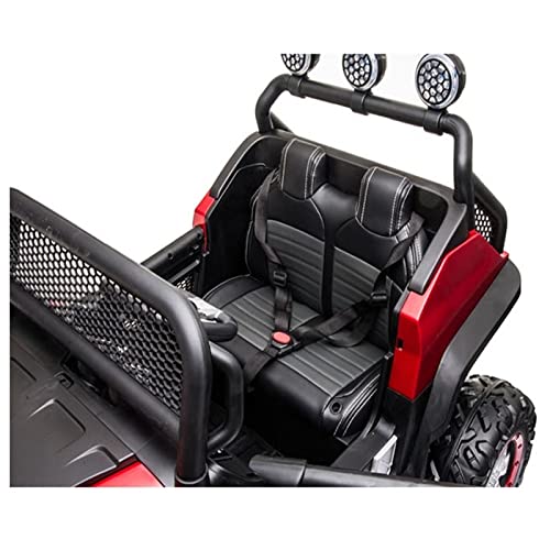 BabyCutes Elektroauto für Kinder, Mercedes Unimog 4 x 4 Motoren, leistungsstarker Akku 12 V, 10 Ah, EVA-Räder, Sitz 1… – Bild 6