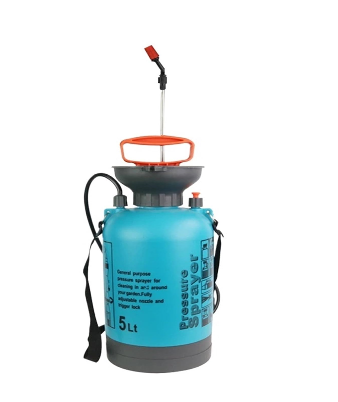 Pompa powietrza 5L plecakowy opryskiwacz do czyszczenia trawnika, narzędzie do nawadniania ogrodniczego, butelka z rozpylaczem ciśnieniowym(5L Blue)