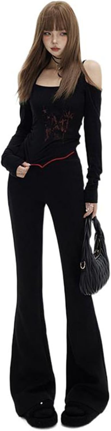 Women's American Retro Sweatpants Autumn and Winter Casual Trousers
