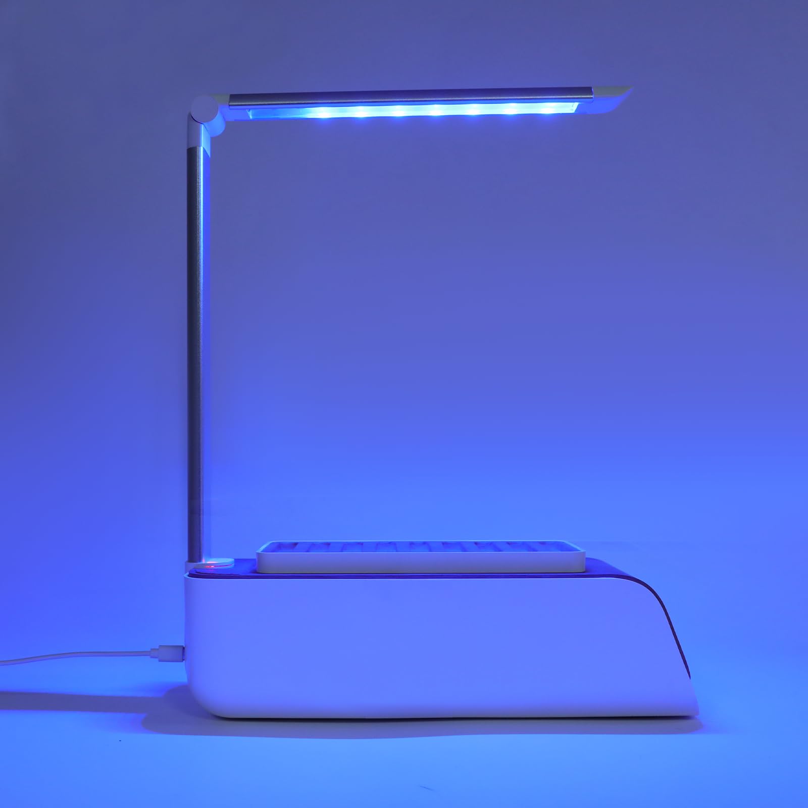 Sistema di impianto idroponico con luce a LED, irrigazione automatica e 3 colori di luce (rosso/blu/bianco), per erbe, verdure e fiori, con indicatore di temperatura e rilevatore di livello