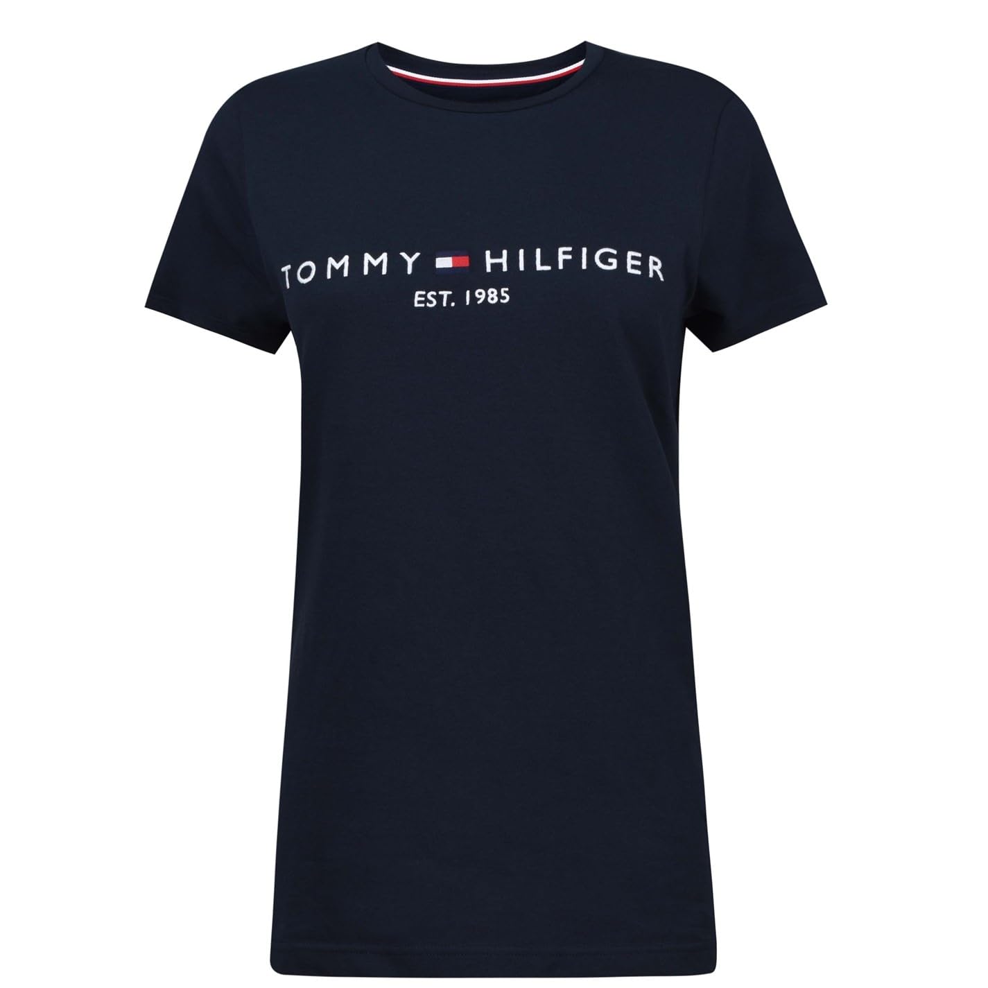 Tommy Hilfiger Linear Chest Logo T-Shirt - Navy