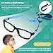 BiBiBear Kids Glasses for Toddlers 2-5 - Unbreakable & Lightweight TR90 Frame, Bendable Fashion Eyewear, Non Prescription (Blue & Black)