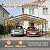 KEIKI 20x20 FT Heavy Duty Metal Carport, Carport Canopy with Galvanized Steel Frame, Outdoor Garages for Car, Boat, Tractor