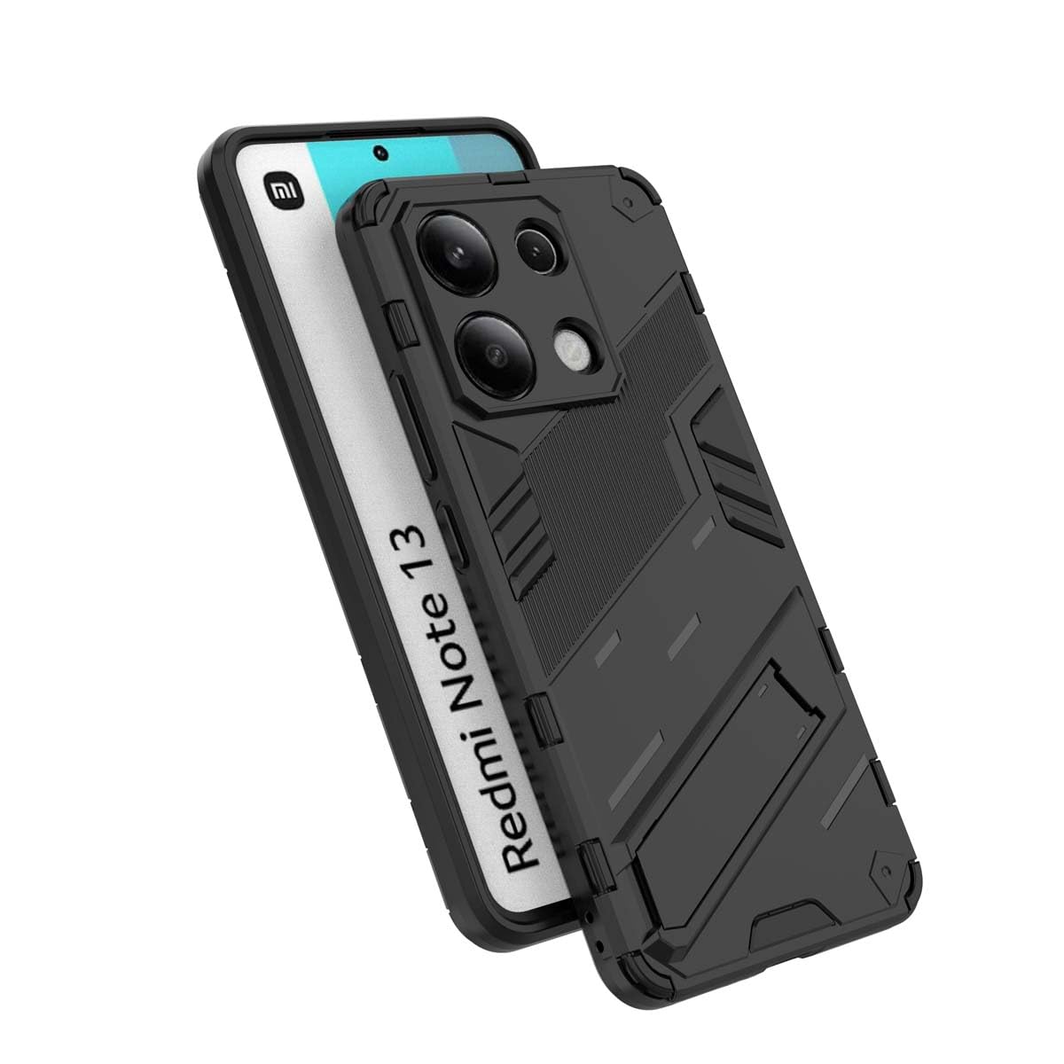 Custodia PEIYE Per Xiaomi Redmi Note 13 Pro 4G - Antiurto Con Silicone E Supporto, Blu
