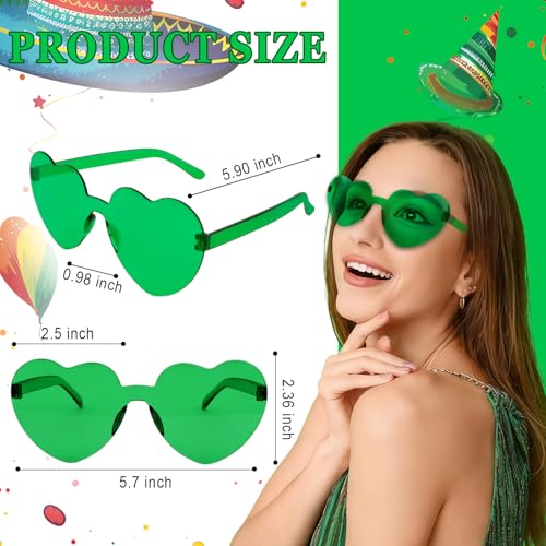 Image of Heart Sunglasses 12 /18 /24 Pcs Heart Shaped Glasses for Women Cute Funny Party Glasses Party Favors Accessories