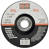K-T Industries 5-4240 4 x 1/4 x 5/8 Metal Grinding Wheel