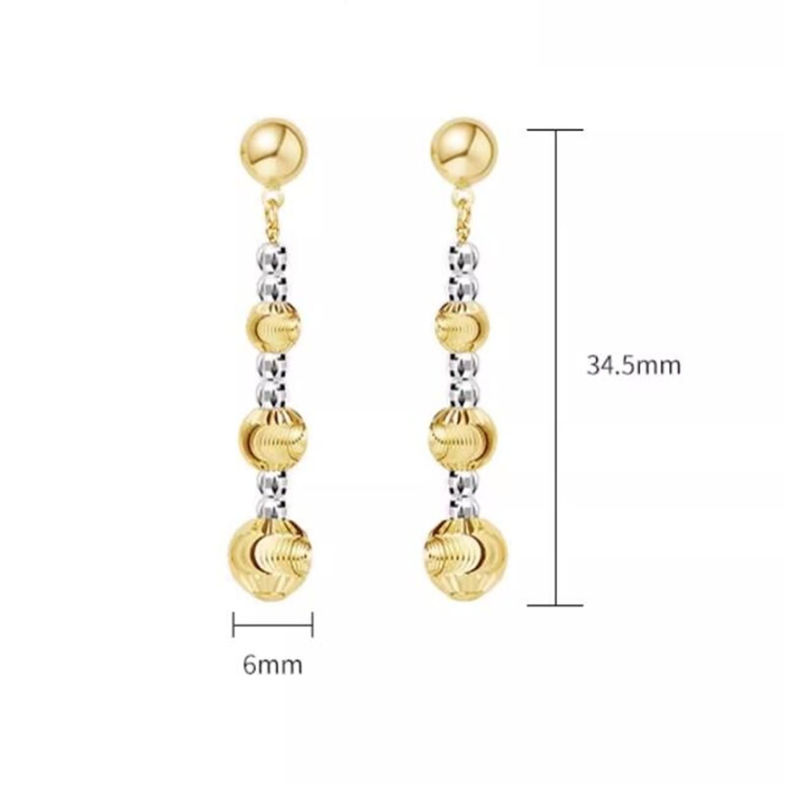 Ohrringe Hochzeit für Damen 9K / 14K / 18K Gold, Perle, Ohrringe Gold Silber Damen