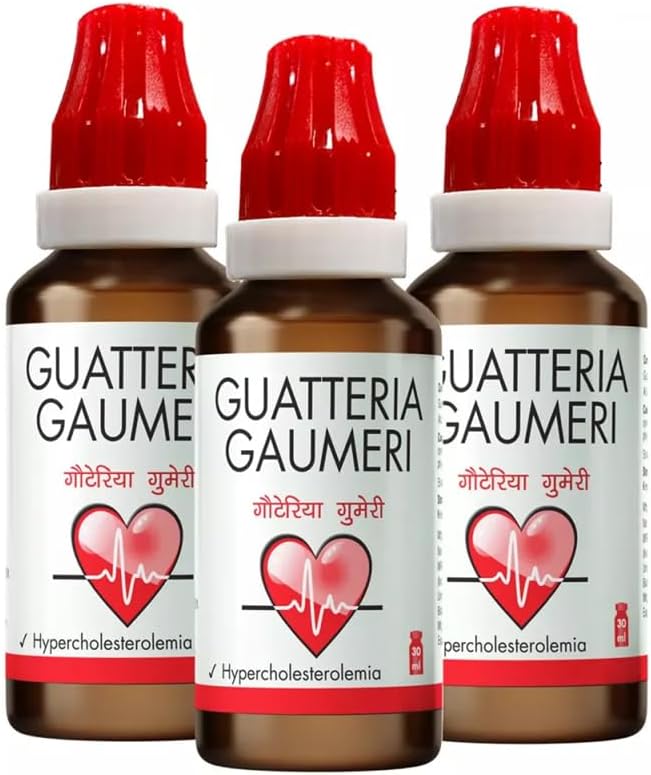 (Pack of 3) B-Jain Homeopathic Guatteria Gaumeri Drops (30ml) - by MuralidharExports