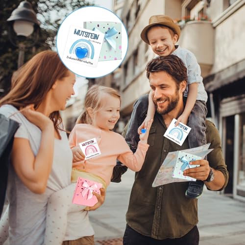 WWISTOA Mutstein Schultüte mädchen Jungen Einschulung Geschenk Schulkind 2025 mädch Kleinigkeiten für die Schultüte Geschenke zur Einschulung Schultüte Lernstein zur Einschulung