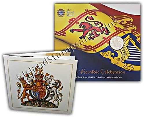 The Royal Arms 2015 United Kingdom £1 BU Coin