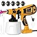 TOPALL Pistola Pintura Electrica,Pistola para Pintar Paredes y Techos,850W 32000PRM 1400ML HVLP Pistola Pintar Electrica Pulverizador de Pintura,con 5 Boquillas y 3 Patrones