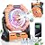 BAIWU Misting Fan Portable,12000mAh Rechargeable Battery Powered Fan with RGB Light, Personal Cooling Camping Fan for Tents with Timer&Hook, Camping Gear for Fishing, Beach, Travel,Hurricane(Orange)