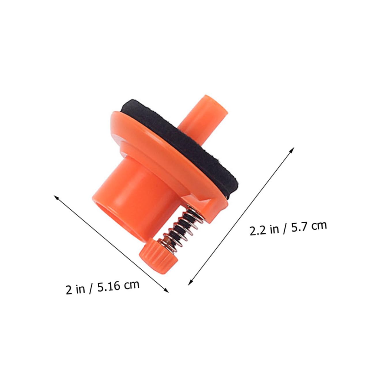 IMIKEYA Pied de Cymbale Charleston Orange, Support de Cymbale en Plastique, Surface Lisse Anti-Usure pour Batterie