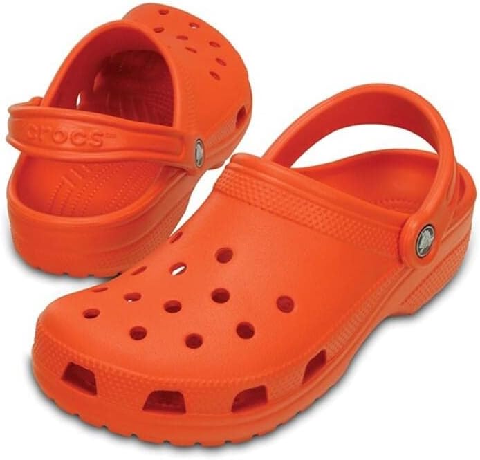 Crocs Unisex's Classic Clogs 3 UK Men/ 4 UK Women Tangerine