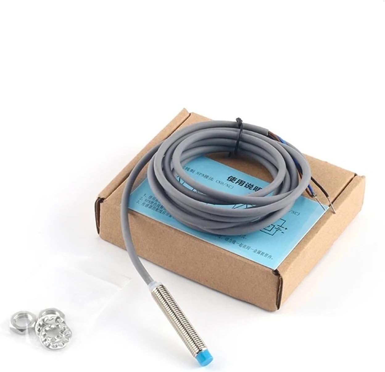 IP68 3-Wire M8 inductive Proximity Switch Fast Response Circuit Protection 65 Copper housing Sensor LM08(1.5mm -Flush,LM08-PNP NO)