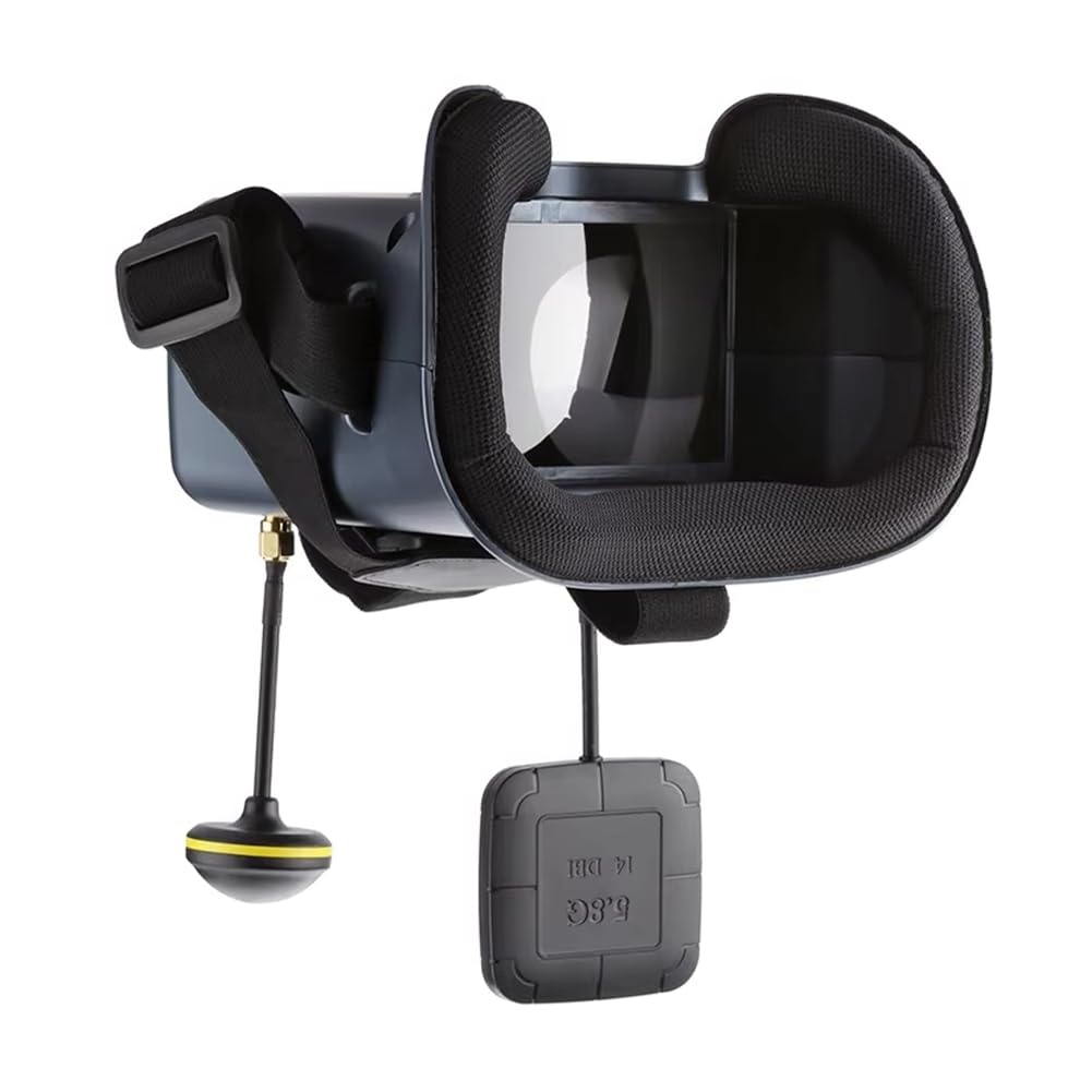 Ricevitore 5.8G 40CH Occhiali FPV da 4,3 Pollici con DVR, Banda da Gara con Ricerca Automatica per Drone FPV, Aeroplano RC Quadcopter