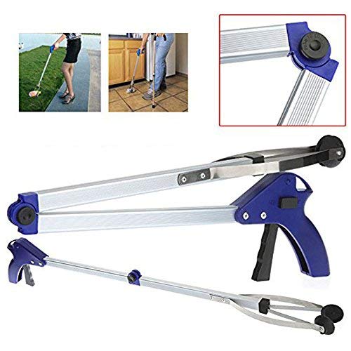 CHRISTY HARRELL 32 Inches Foldable Pick Up Reaching Claw, Reaching Assist Tool For Trash Pick Up, Litter Picker, Garden Nabber, Rubbish Tongs,Arm Extension