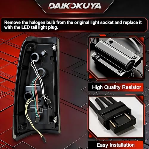 Image of Sequential Led Tail Lights Fit for 1999-2002 Chevy Silverado 1500 /2500,1999-2006 GMC Sierra 1500 /2500 /3500, Starting Animated Dynamic Turn Signal,Reverse Light,Brake Light,Rear Light Assembly, Smoked