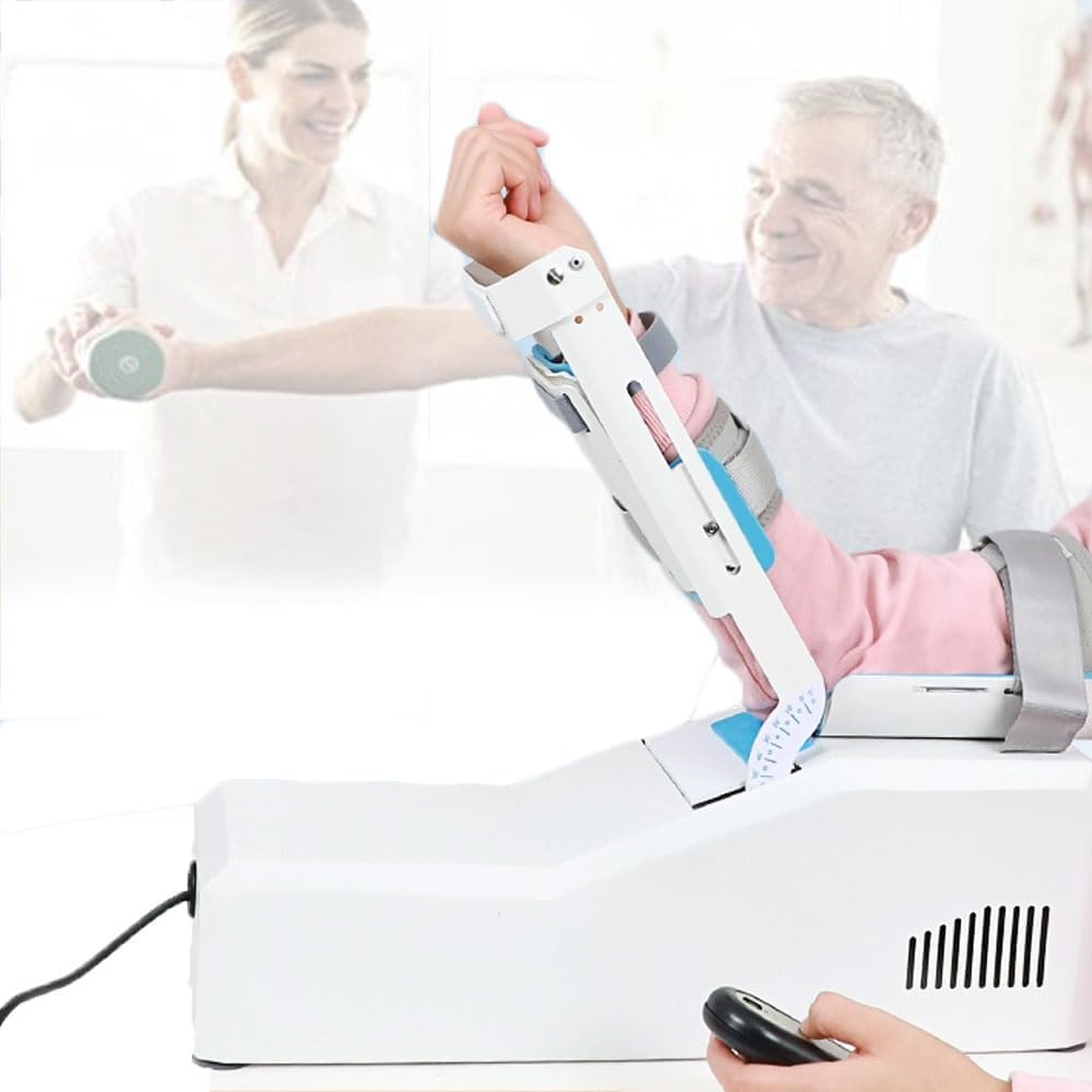 Elektrisches Ellenbogengelenk-Rehabilitationsgerät, Gelenk-Ellenbogenbandage-Armtrainer Mit Fernbedienung, -5°~145° Einstellbarer Winkel, Arm-Rehabilitationsgerät, Für Hemiplegie, Apoplexie, Weichteil